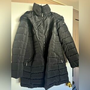Laundry by Shelli Segal Women’s Hooded Puffer Coat in Black Size M